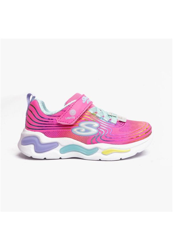 skechers - Buty dziecięce SKECHERS S-Lights Wavy Beams. Okazja: na co dzień. Kolor: wielokolorowy