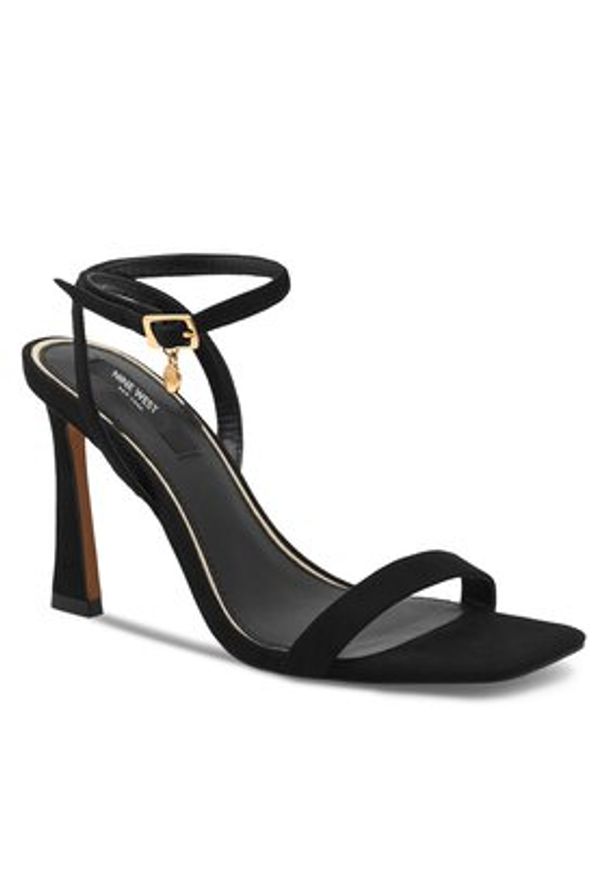 Nine West Sandały 123AL1713 Czarny. Kolor: czarny. Materiał: materiał
