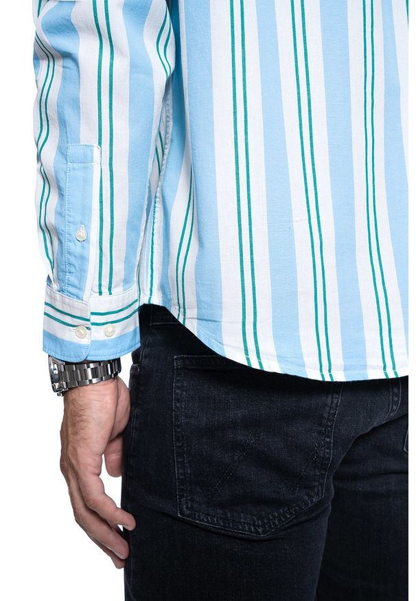 Lee - KOSZULA MĘSKA LEE RIVETED SHIRT SKY BLUE L66IDRNR 112116422