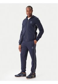 Aeronautica Militare Dres 252TF0101UF00667 Granatowy Regular Fit. Kolor: niebieski. Materiał: wiskoza