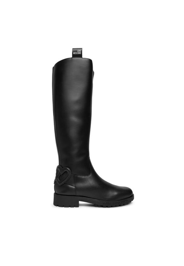 Love Moschino - LOVE MOSCHINO Kozaki JA26064G0NIA0000 Czarny. Kolor: czarny. Materiał: skóra