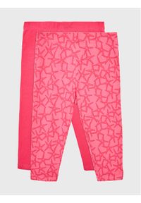 Zippy Komplet 2 par legginsów ZKGAP0401 23011 Różowy Slim Fit. Kolor: różowy. Materiał: bawełna #1