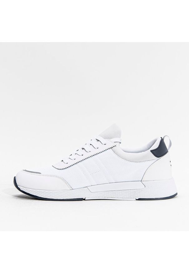 Buty sportowe męskie Tommy Jeans Flexi Lycra Runner (EM0EM00632-YBR). Kolor: biały. Materiał: lycra