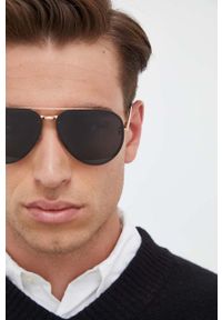 Daniel Wellington okulary przeciwsłoneczne kolor czarny. Kolor: czarny #9