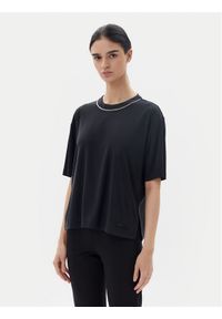 EA7 Emporio Armani T-Shirt 7W000340 AF12956 UC001 Czarny Oversize. Kolor: czarny