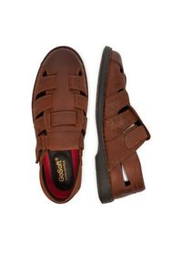 Go Soft Sandały HOLIDAY-02 MI18 Brązowy. Kolor: brązowy. Materiał: nubuk, skóra #7