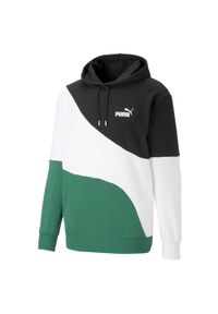 Bluza treningowa męska Puma Power Cat Hoodie. Typ kołnierza: kaptur. Kolor: czarny, wielokolorowy, zielony. Sport: fitness #1