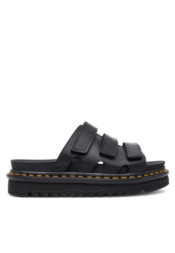 Dr. Martens Klapki Raine DM40522001 Czarny. Kolor: czarny. Materiał: skóra