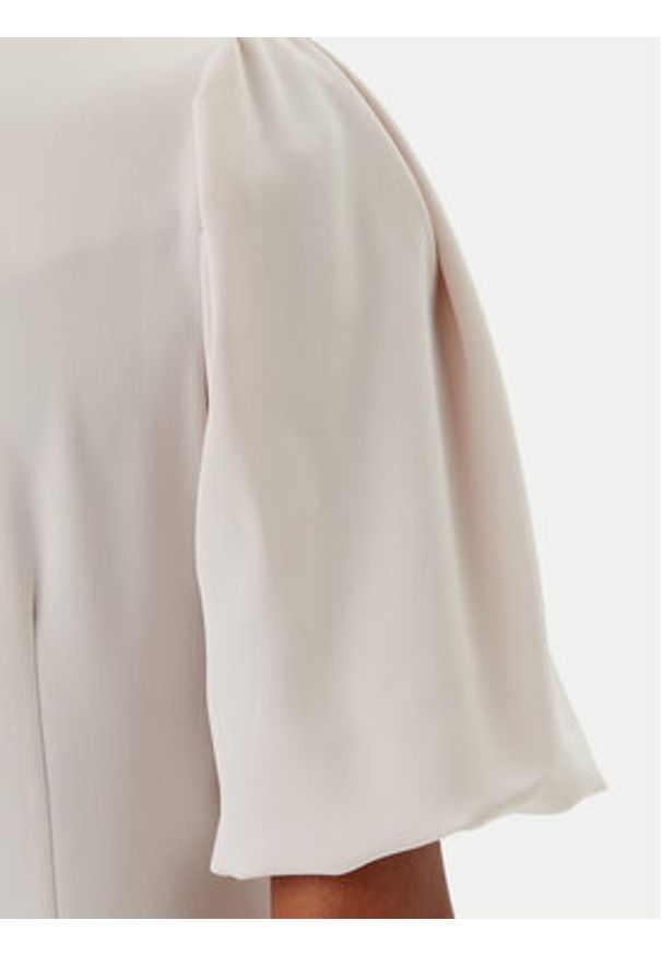Haveone Sukienka koktajlowa AFS-N019 Écru Regular Fit. Materiał: syntetyk. Styl: wizytowy