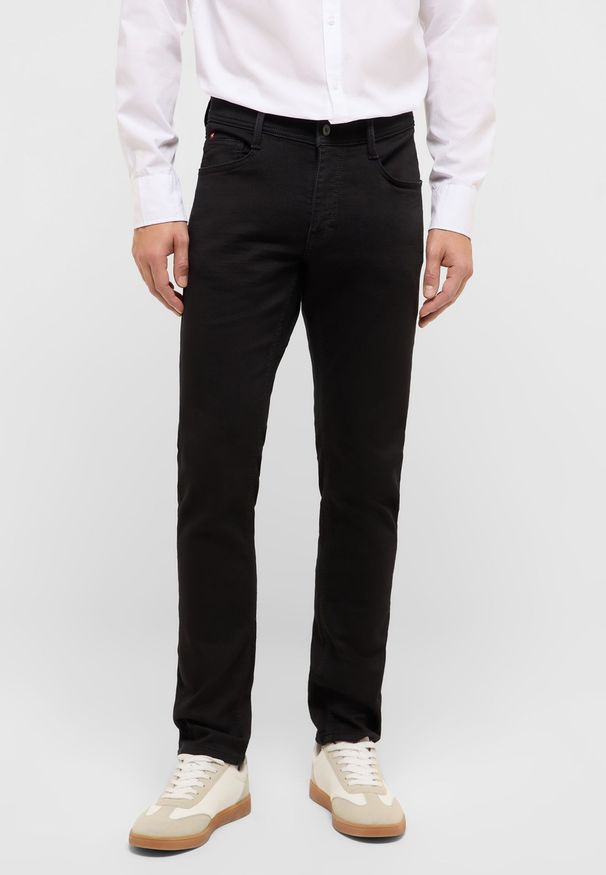 Męskie Spodnie jeansowe Mustang Style Oregon Slim K Denim Black 1017432 4000 902