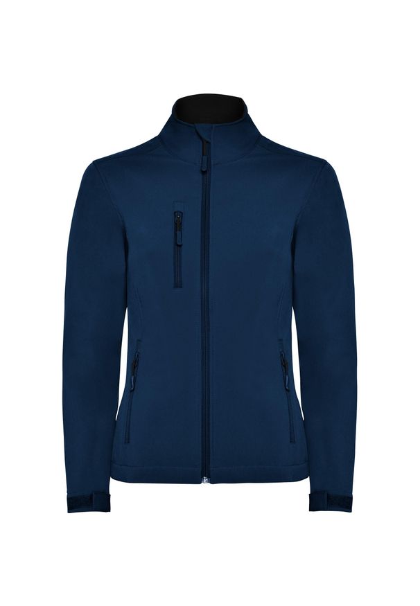 ROLY - Damska Kurtka Soft Shell Nebraska. Kolor: niebieski. Sport: turystyka piesza