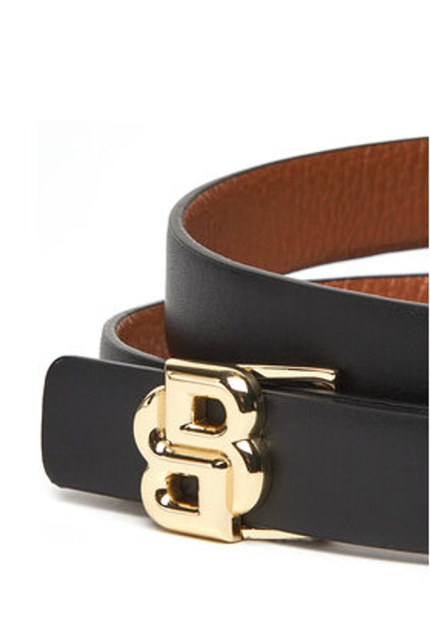 BOSS Pasek Damski 50542179 Czarny. Kolor: czarny. Materiał: skóra