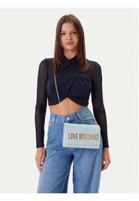 Love Moschino - LOVE MOSCHINO Torebka JC4103PP1MKD0712 Błękitny. Kolor: niebieski. Materiał: skórzane #4