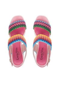 Laura Vita Sandały Noao 03 Różowy. Kolor: różowy. Materiał: materiał #3