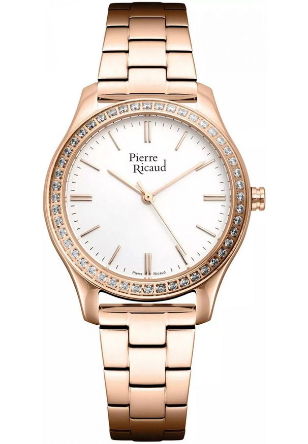 Zegarek damski Pierre Ricaud P22053.91R3Q różowe złoto. Kolor: złoty, wielokolorowy, różowy