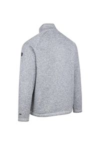 TRESPASS - Bluza Męska Corsham Marl Half Zip Fleece Top. Kolor: szary. Sezon: zima. Sport: turystyka piesza