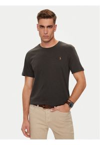 Polo Ralph Lauren T-Shirt 710740727044 Szary Slim Fit. Typ kołnierza: polo. Kolor: szary. Materiał: bawełna #1