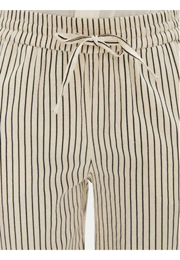 Fransa Spodnie materiałowe 20614576 Beżowy Relaxed Fit. Kolor: beżowy. Materiał: bawełna