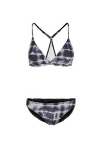 Urban Classics - Bikini Damskie Z Trójkątnymi Plecami Tie Dye Triangle. Kolor: czarny, wielokolorowy, biały #1