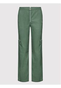Adidas - adidas Spodnie materiałowe Twill HE4737 Zielony Regular Fit. Kolor: zielony. Materiał: materiał, bawełna #3