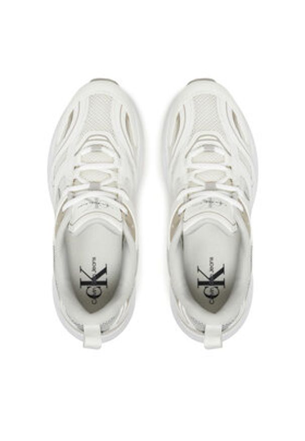 Calvin Klein Jeans Sneakersy Retro Tennis Mesh Ml YW0YW01807 Biały. Kolor: biały. Materiał: materiał