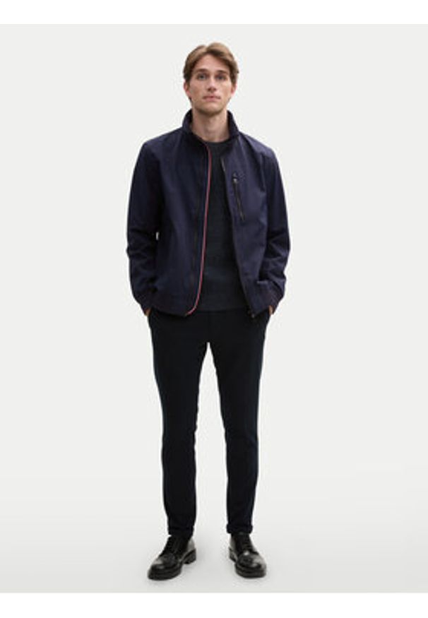Tom Tailor Kurtka bomber 1044097 Granatowy Regular Fit. Kolor: niebieski. Materiał: syntetyk