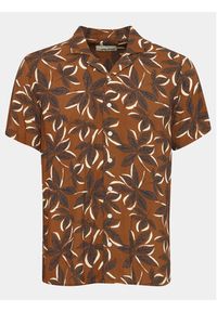 Blend Koszula 20716382 Brązowy Regular Fit. Kolor: brązowy. Materiał: wiskoza