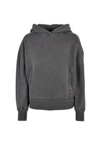 Damska bluza z kapturem Urban Classics Heavy Terry Garment Dye GT. Typ kołnierza: kaptur. Kolor: czarny #1