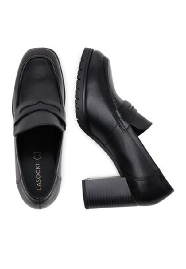 Lasocki Półbuty WB-GIADA-01C Czarny. Kolor: czarny. Materiał: skóra