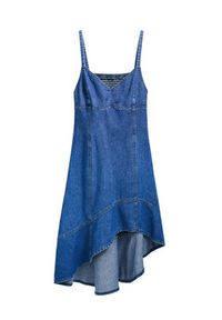 Desigual Sukienka jeansowa Munich 25SWVD07 Niebieski Regular Fit. Kolor: niebieski. Materiał: bawełna #3