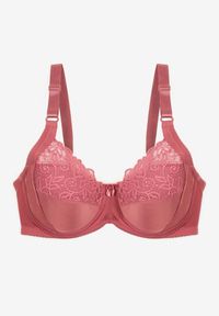 Renee - Różowy Biustonosz Typu Full Cup z Regulowanymi Ramiączkami Vikiirisa. Kolor: różowy. Materiał: jeans #6