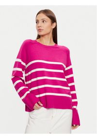 Pieces Sweter Sia 17146322 Różowy Regular Fit. Kolor: różowy. Materiał: wiskoza, syntetyk