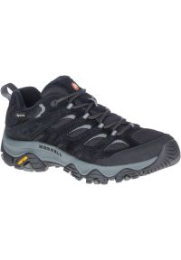 Buty sportowe Merrell Moab 3 szare damskie. Kolor: wielokolorowy, szary, czerwony. Materiał: skóra, syntetyk. Szerokość cholewki: normalna. Styl: sportowy #1