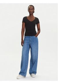 Tommy Jeans Komplet 2 t-shirtów DW0DW21367 Czarny Slim Fit. Kolor: czarny. Materiał: bawełna