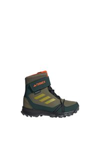Adidas - Buty Terrex Snow Hook-And-Loop COLD.RDY Winter. Okazja: na co dzień. Kolor: zielony, pomarańczowy, wielokolorowy, żółty. Materiał: materiał. Sezon: zima. Model: Adidas Terrex
