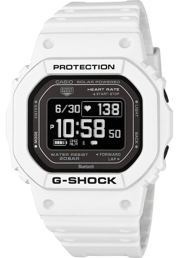 Zegarek sportowy G-SHOCK Casio G-Shock DW-H5600-7ER BLUETOOTH 200m biały. Kolor: biały. Styl: sportowy