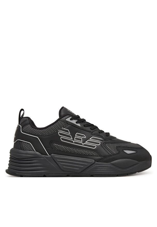 EA7 Emporio Armani Sneakersy 7X000306 AF23595 MZ186 Czarny. Kolor: czarny. Materiał: skóra