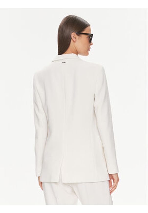 BOSS - Boss Marynarka Jocaluah 50490053 Écru Regular Fit. Materiał: syntetyk