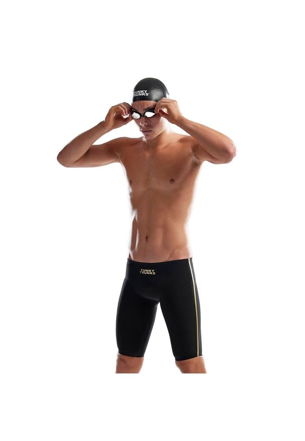 FUNKY TRUNKS - Strój startowy męski wyścigowy do pływania Funky Trunks Jammer. Kolor: czarny
