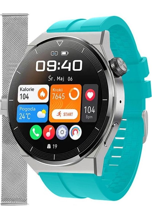 Smartwatch Enter SAT.111.5316.1411-SET Niebieski. Rodzaj zegarka: smartwatch. Kolor: niebieski