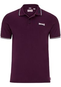 Polo Lonsdale Lion. Typ kołnierza: polo. Kolor: czerwony #2