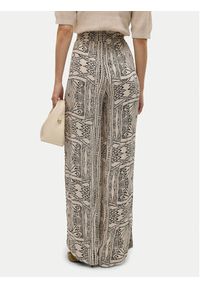 Vero Moda Spodnie palazzo Menny 10282478 Beżowy Wide Leg. Kolor: beżowy. Materiał: wiskoza