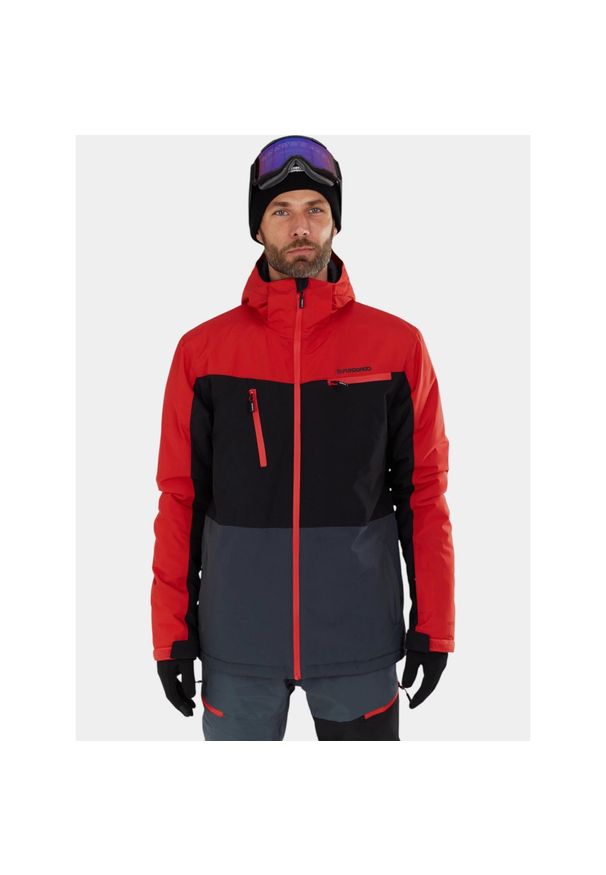 FUNDANGO - Kurtka Narciarska Męska Fundango Horatio. Kolor: czerwony, szary, czarny, wielokolorowy. Sezon: zima. Sport: narciarstwo