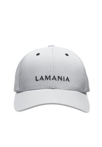 LA MANIA - Szara czapka z daszkiem Que Grey. Kolor: szary. Materiał: bawełna. Wzór: haft. Styl: casual, elegancki #4