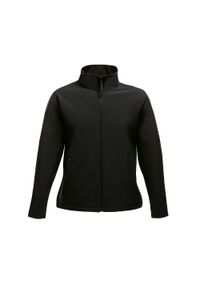 Regatta - Kurtka Damska Ablaze Printable Soft Shell. Kolor: czarny. Sport: turystyka piesza