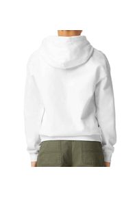 GILDAN - Bluza Dziecięca Softstyle Plain Midweight Fleece Hoodie. Kolor: biały