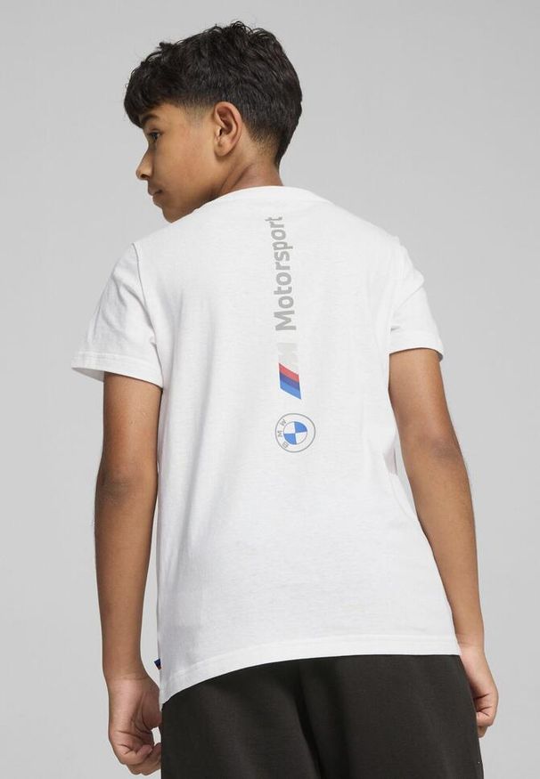 T-shirt dziecięcy Puma BMW MMS Ess Logo 2. Kolor: biały