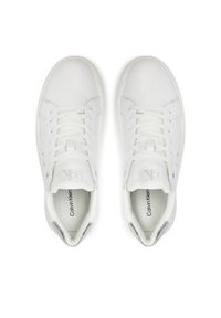 Calvin Klein Jeans Sneakersy Chunky Cupsole Lth Silver YW0YW01876 Biały. Kolor: biały. Materiał: skóra