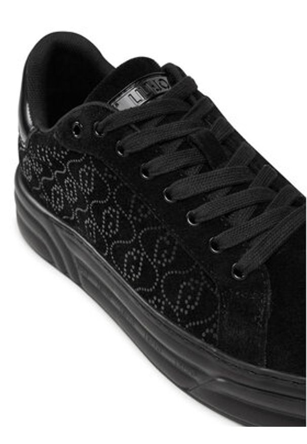 Liu Jo Sneakersy Cleo 12 BF4035 PX195 Czarny. Kolor: czarny. Materiał: zamsz, skóra