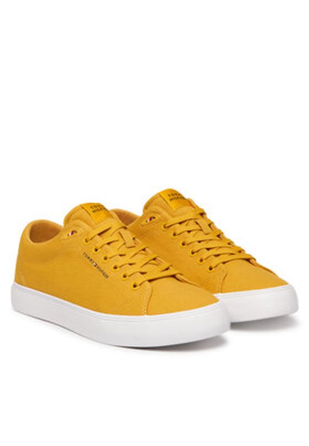 TOMMY HILFIGER - Tommy Hilfiger Tenisówki Harlem Core Ii Cvs FM0FM05817 Żółty. Kolor: żółty. Materiał: materiał